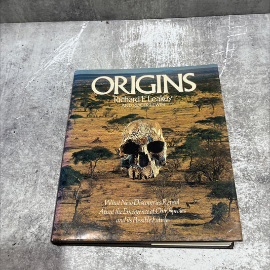 origins book, by Richard E. Leakey and Roger Lewin, 1977 Hardcover image 1