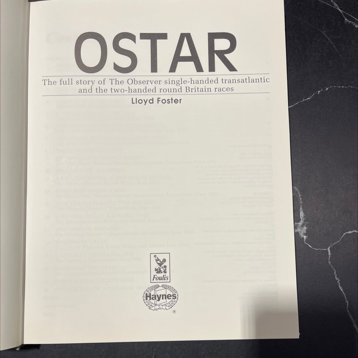 ostar the full story of the observer single-handed transatlantic and the two-handed round britain races book, by lloyd image 2