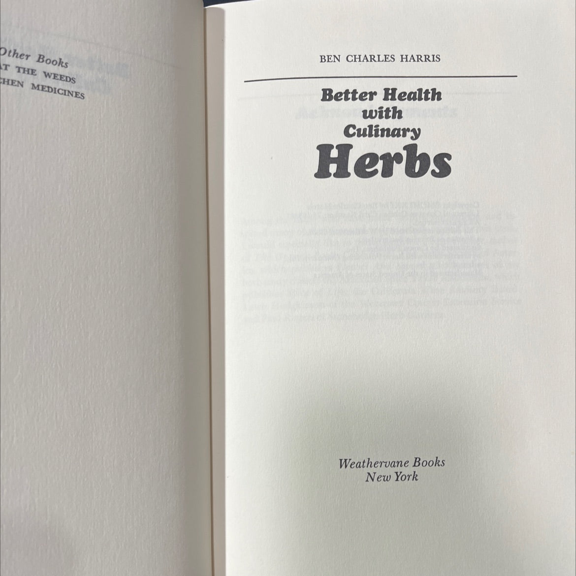 other books book, by ben charles harris, 2019 Hardcover image 2