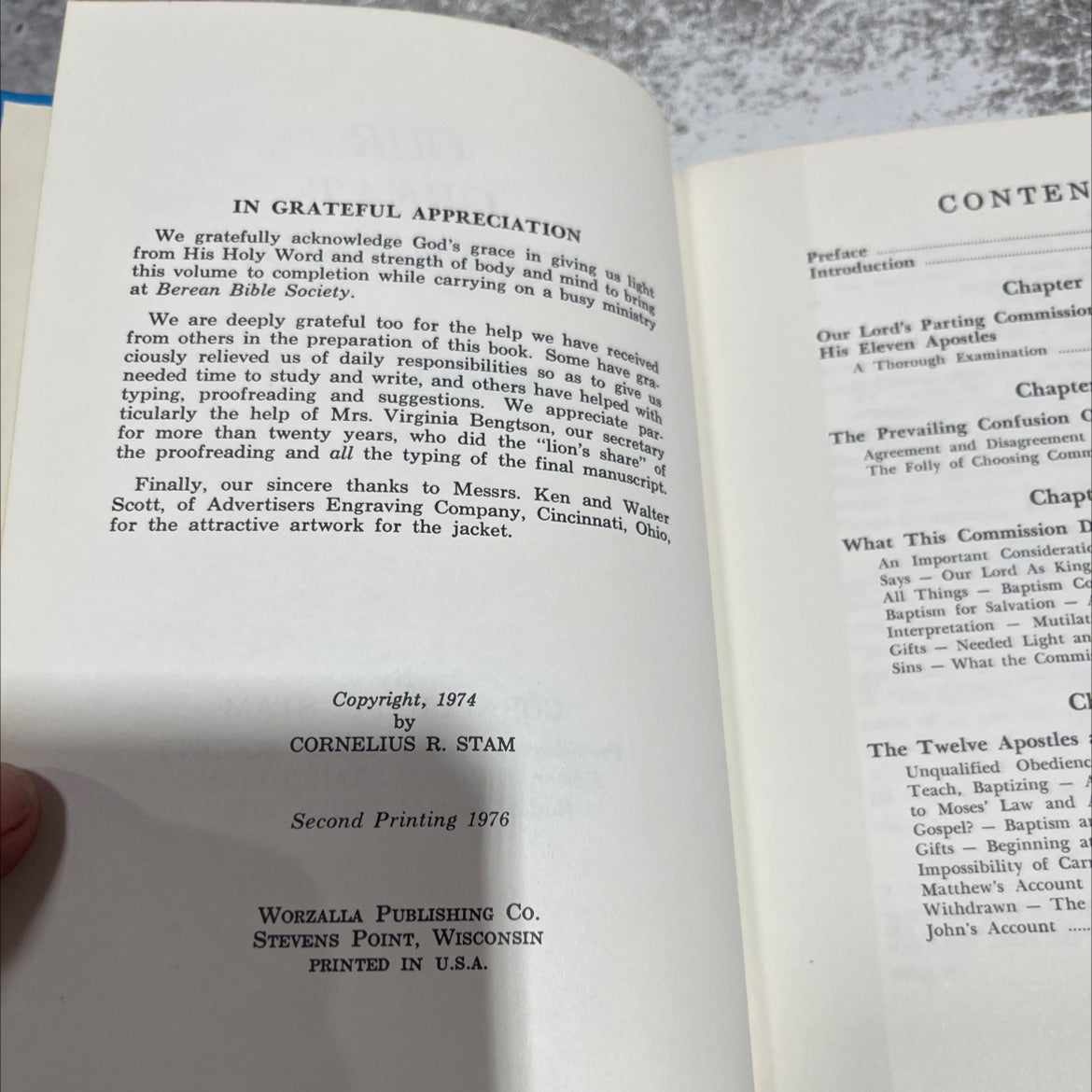 our great commission what is it? book, by cornelius r. stam, 1976 Hardcover image 3