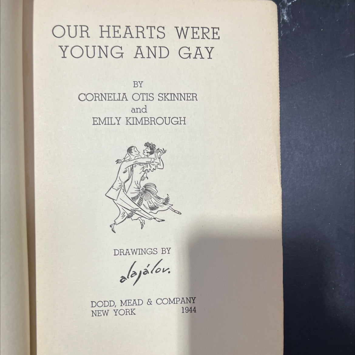 our hearts were young and gay book, by cornelia otis skinner and emily kimbrough, 1944 Hardcover image 2