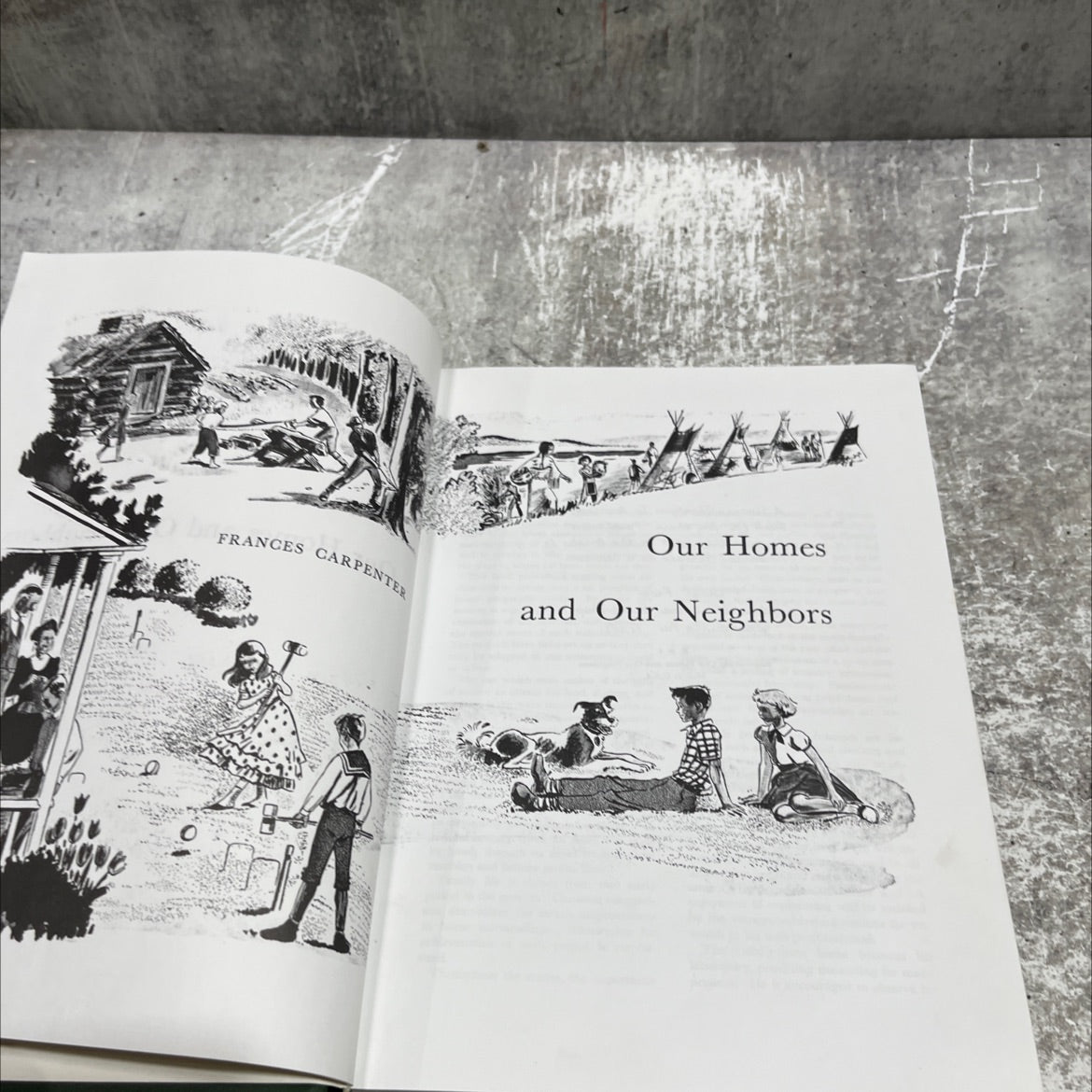 our homes and our neighbors book, by frances carpenter, 1970 Hardcover image 2