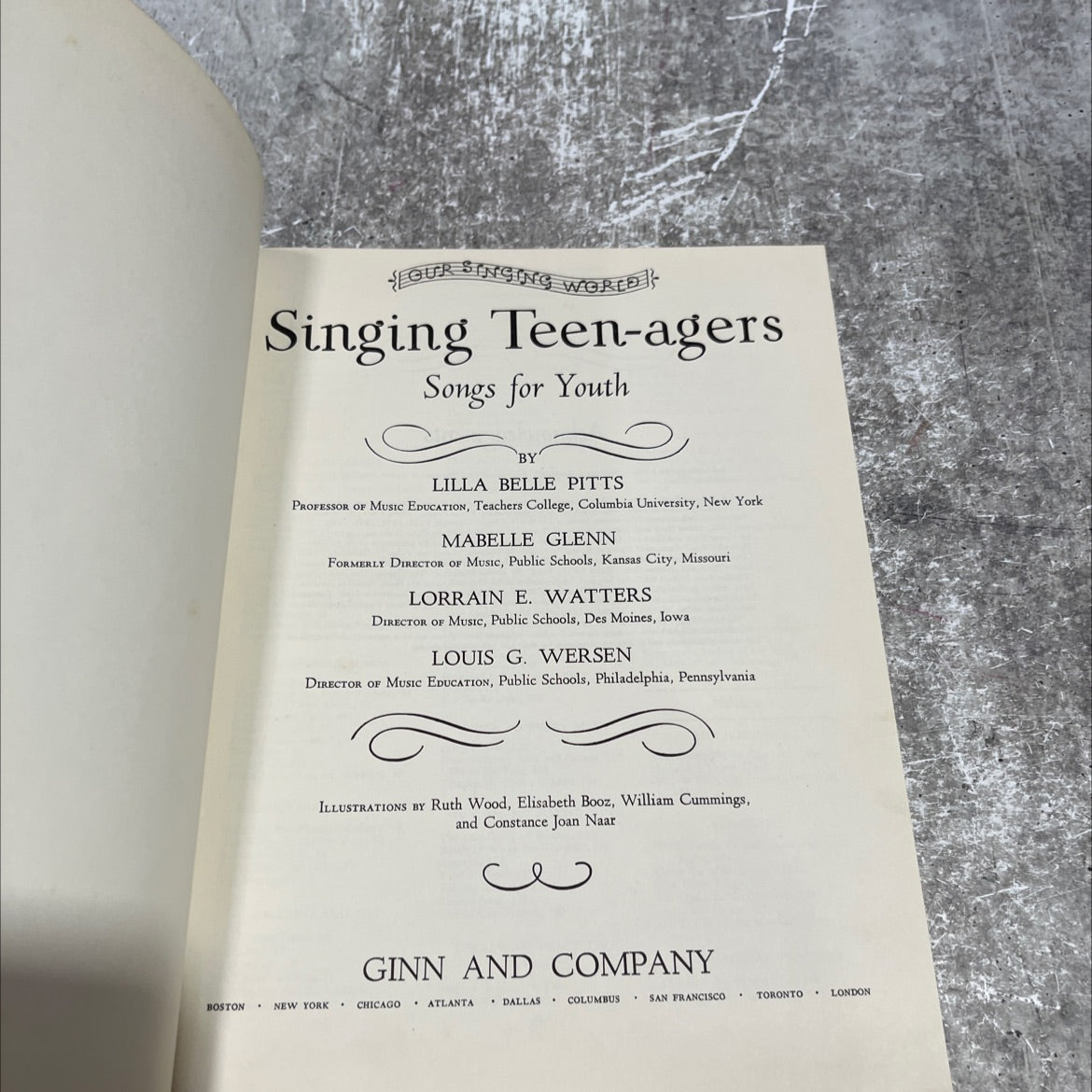 our st singing world singing teenagers songs for youth book, by lilla belle pitts, mabelle glenn, lorraine e. watters, image 2