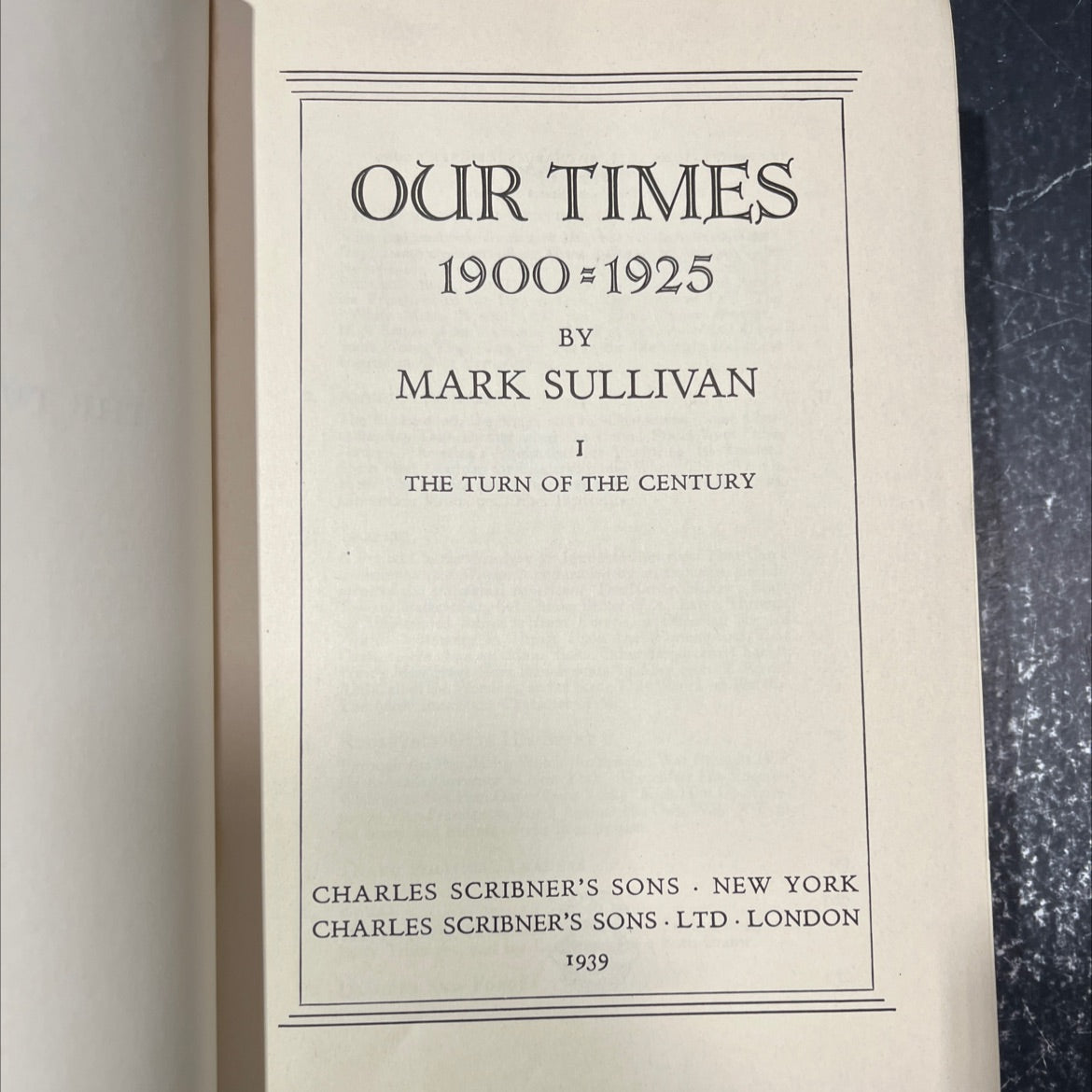 our times 1900-1925 book, by mark sullivan, 1939 Hardcover image 2