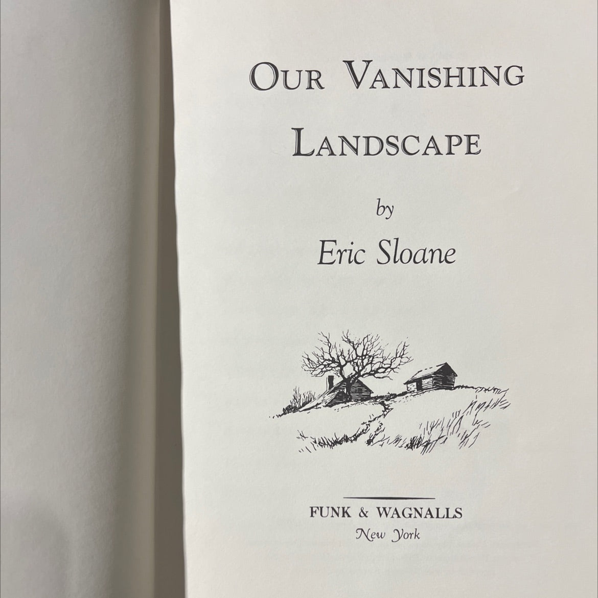 our vanishing landscape book, by eric sloane, 1955 Hardcover image 2