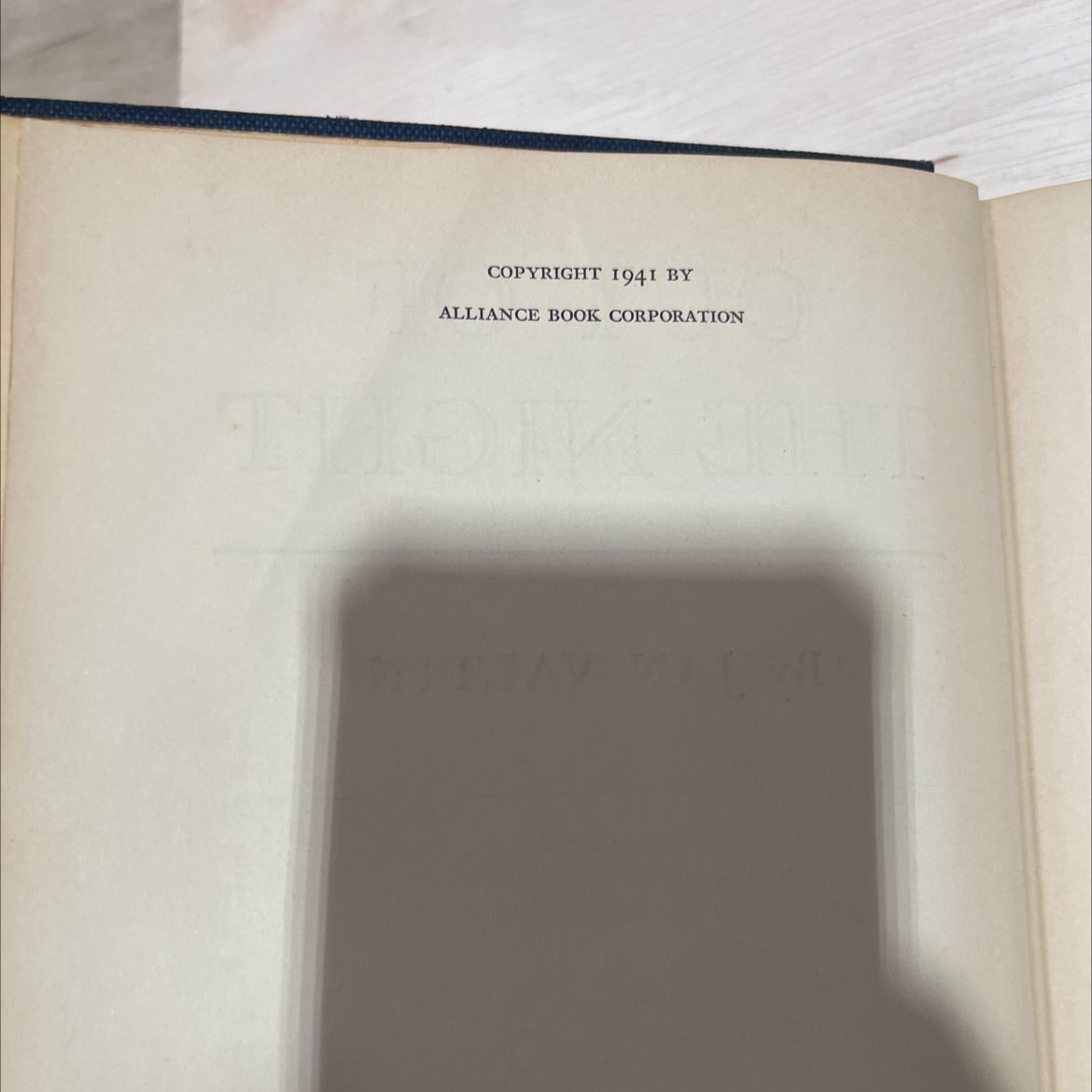 out of the night book, by jan valtin, 1941 Hardcover image 3