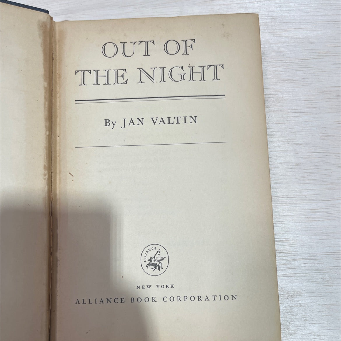 out of the night book, by jan valtin, 1941 Hardcover image 2