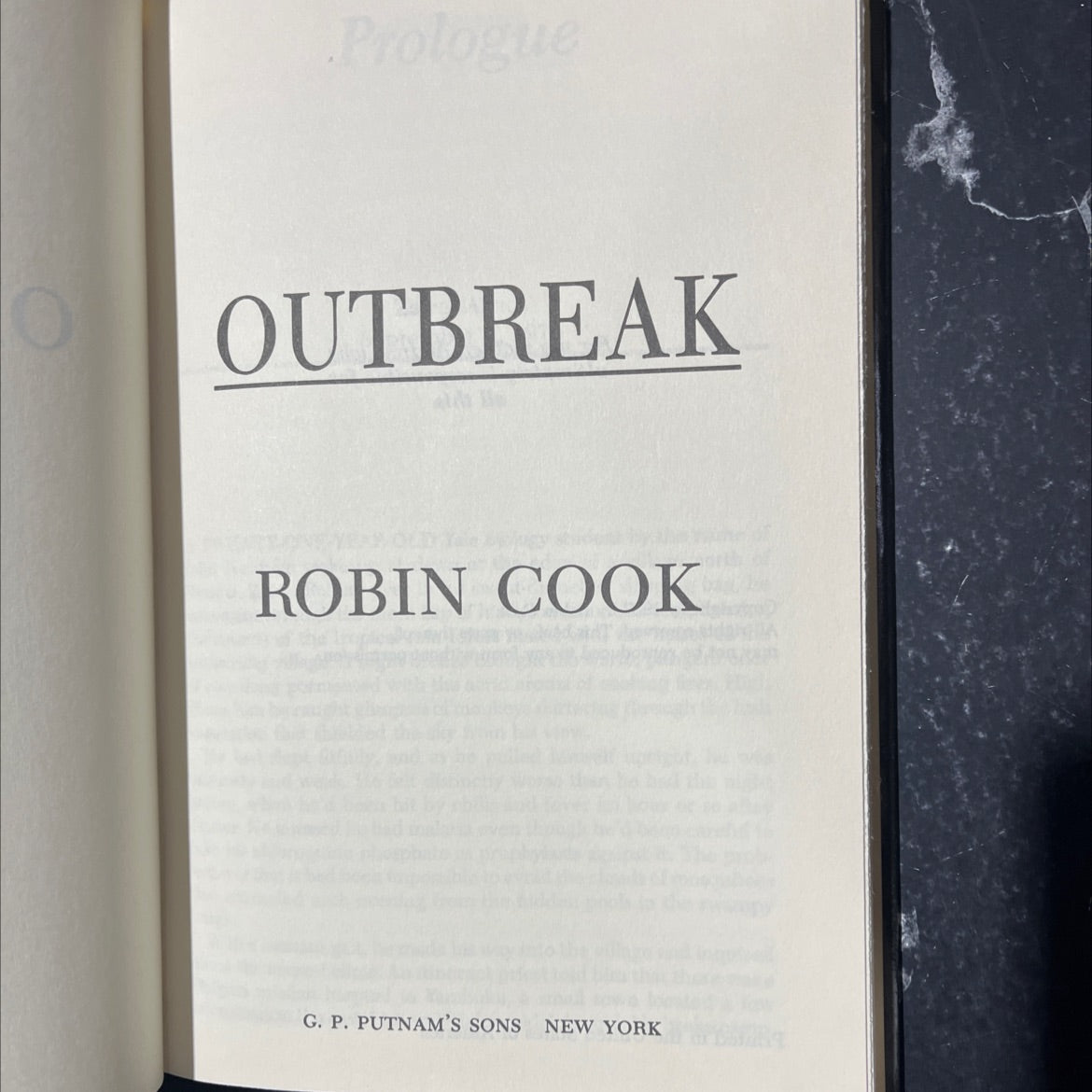 outbreak book, by robin cook, 1987 Hardcover image 2