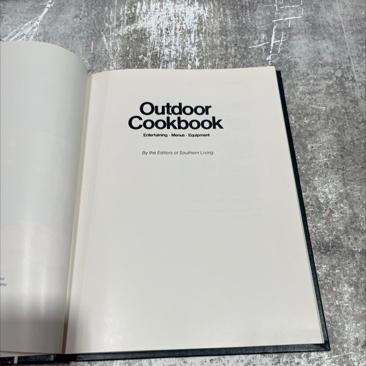 outdoor cookbook entertaining menus equipment book, by Editors of Southern Living, 1973 Hardcover image 2