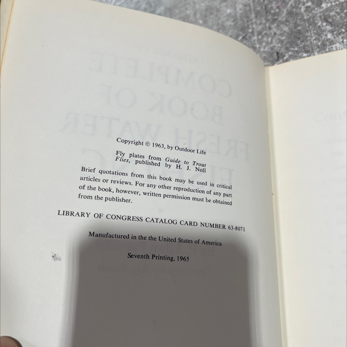 outdoor life complete book of fresh water fishing book, by P. Allen Parsons, 1965 Hardcover image 3