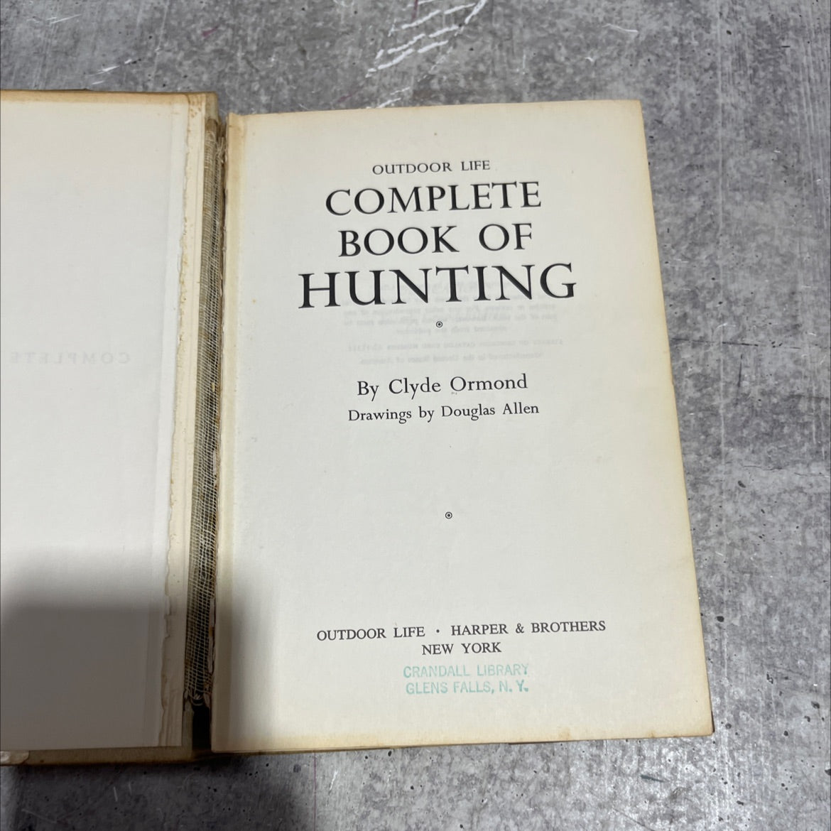 outdoor life complete book of hunting mod book, by Clyde Ormond, 1962 Hardcover image 2