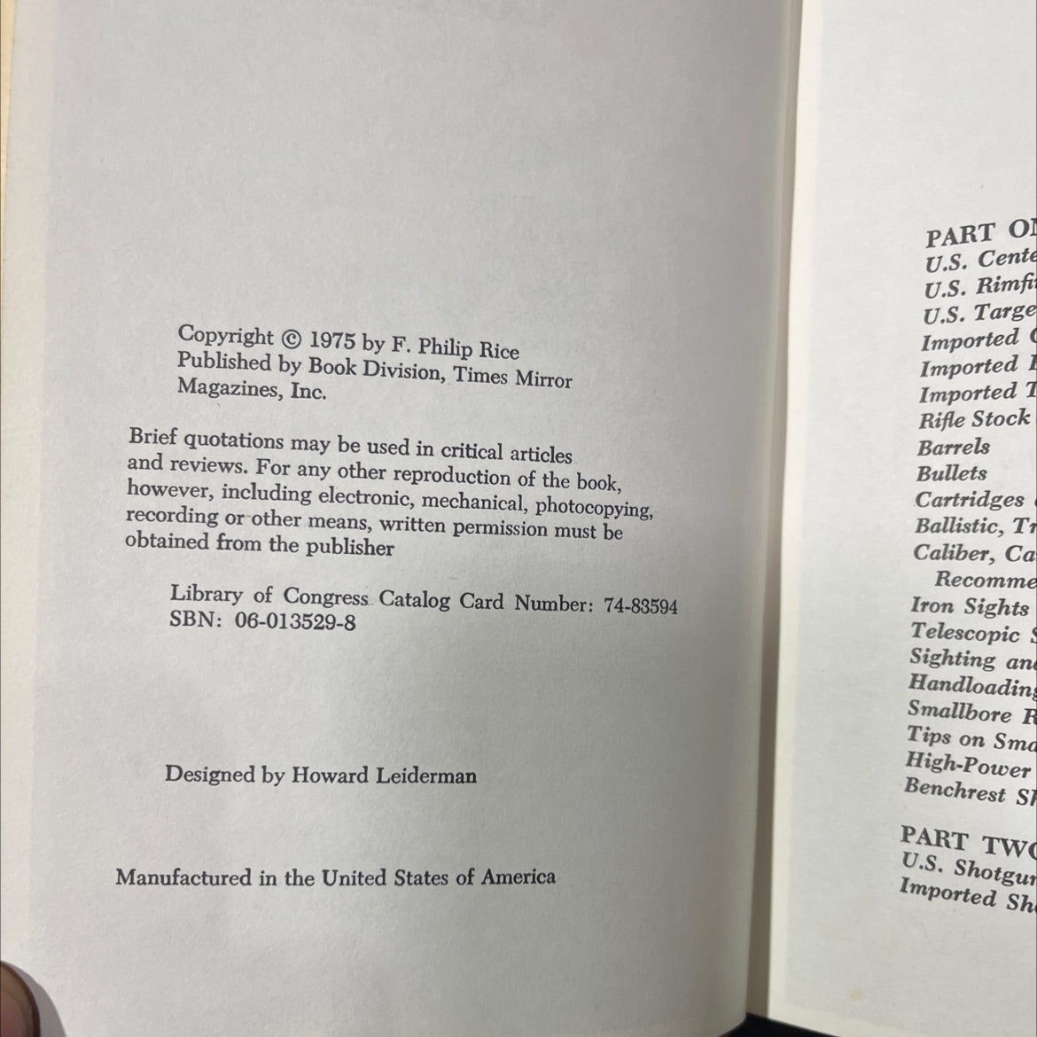 outdoor life book, by F. Philip Rice, 1975 Hardcover image 3