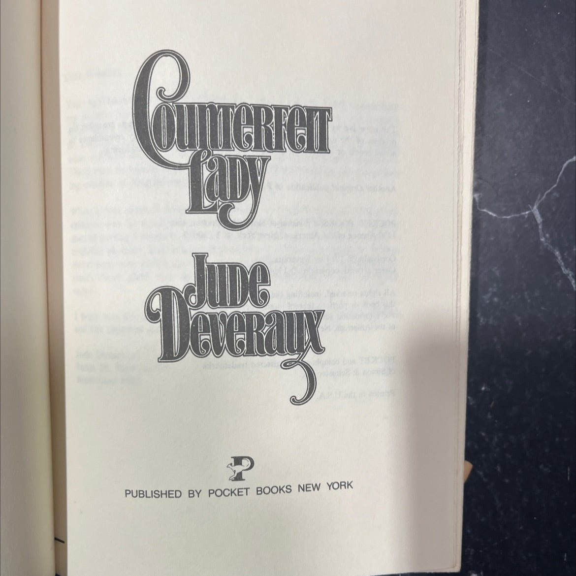 outeriet book, by jude deveraux, 1984 Hardcover image 2