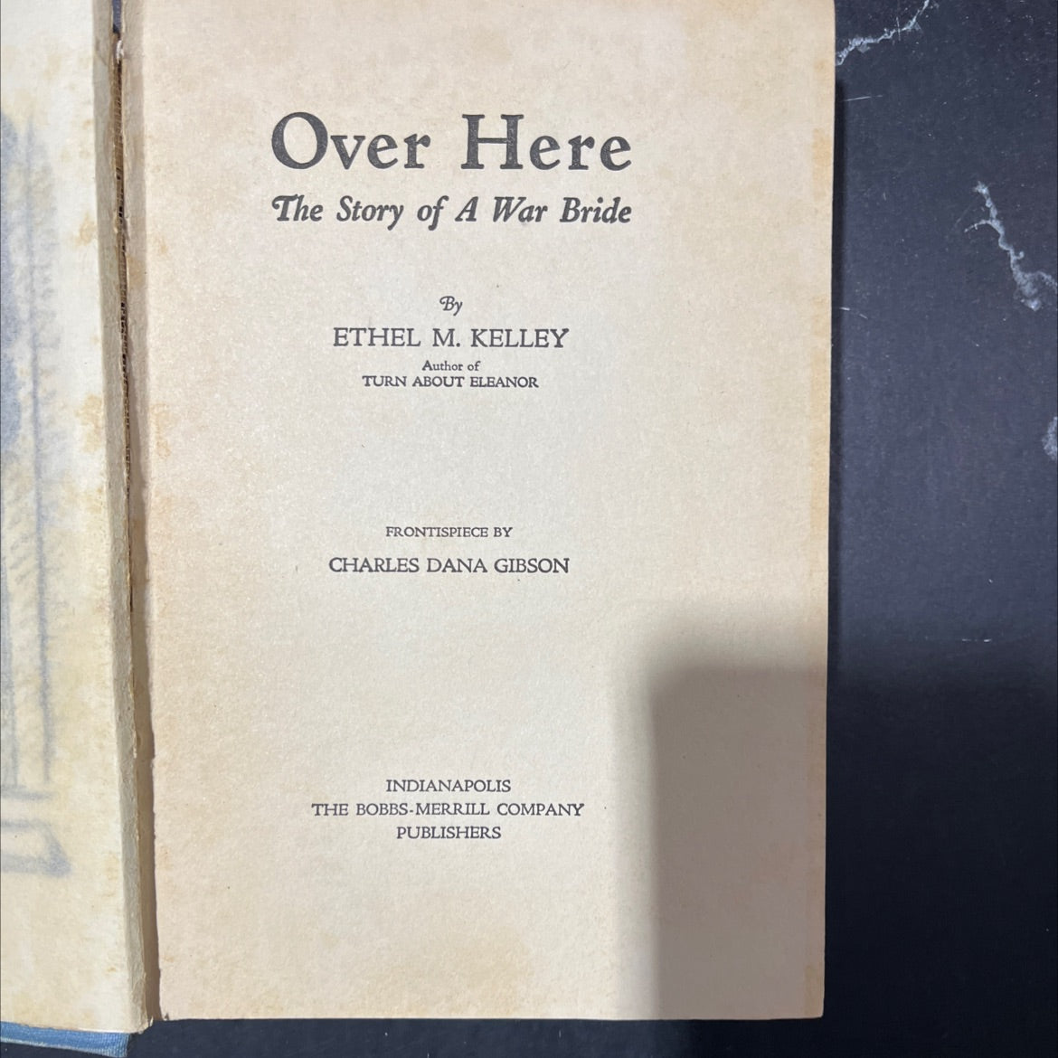 over here the story of a war bride book, by ethel m. kelley, 1918 Hardcover image 2