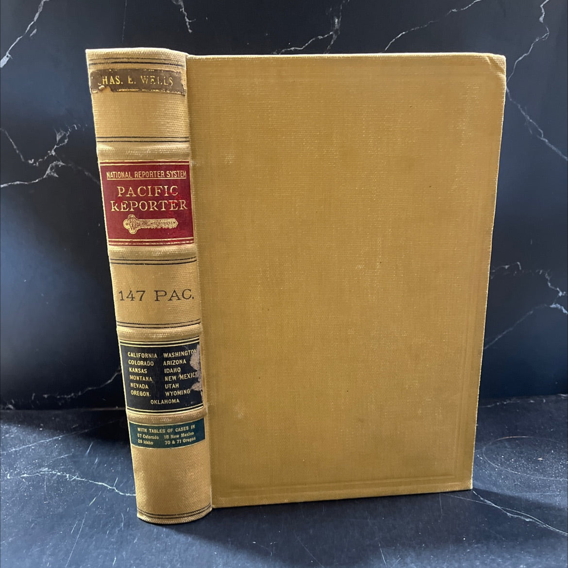 pacific reporter with key-number annotations book, by unknown, 1915 Hardcover image 1