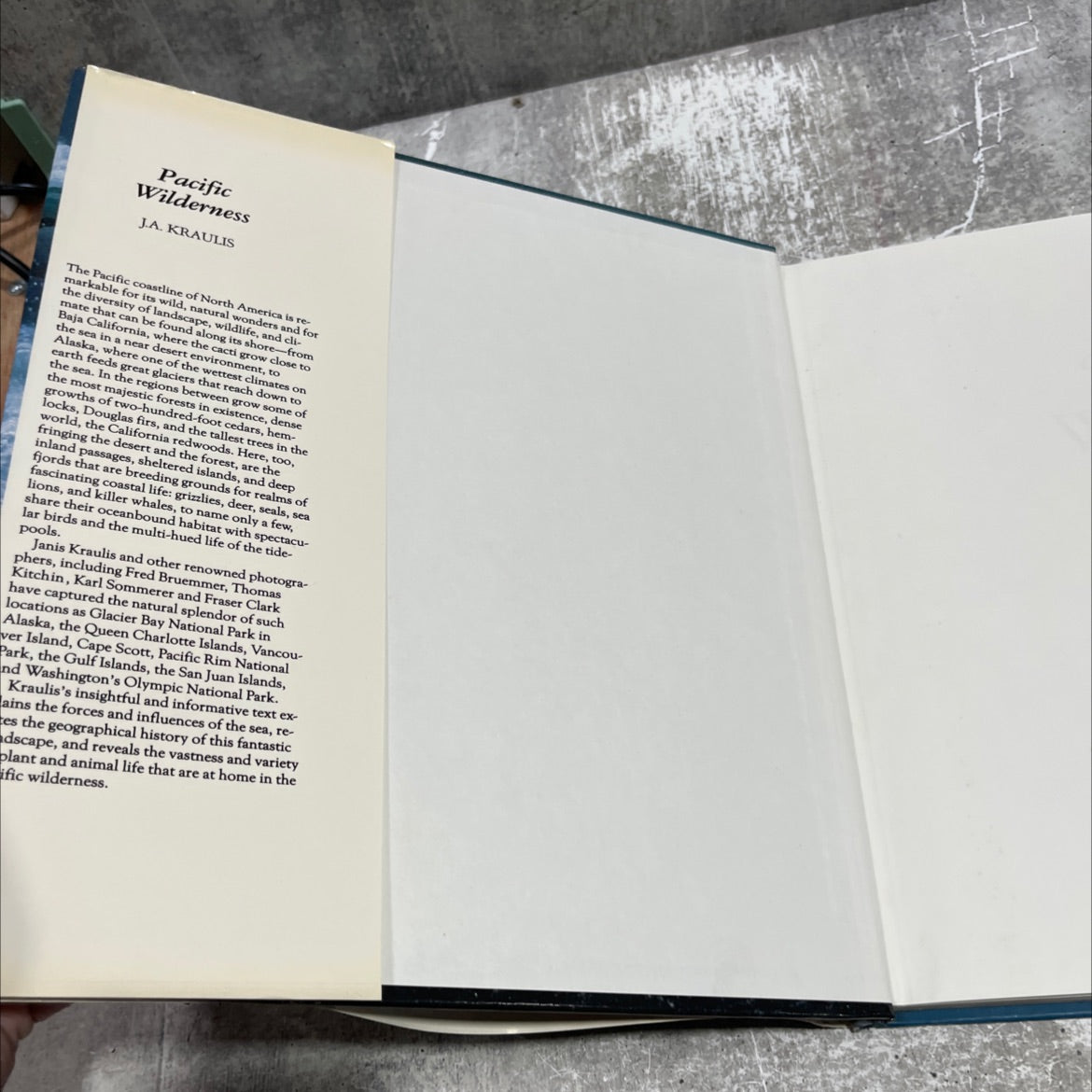 pacific wilderness book, by j.a. kraulis, 1989 Hardcover image 4