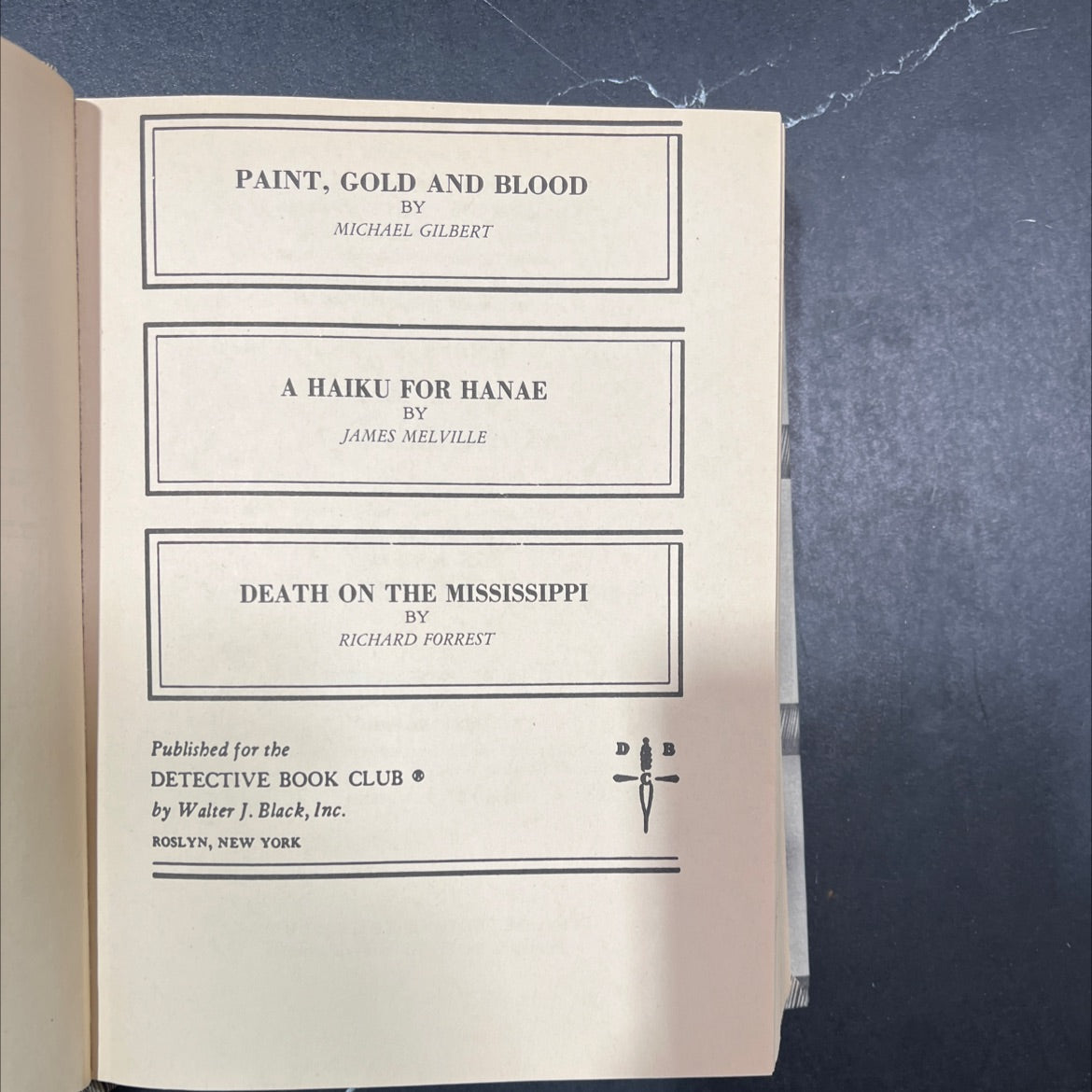 paint, gold and blood book, by michael gilbert, 1989 Hardcover image 2