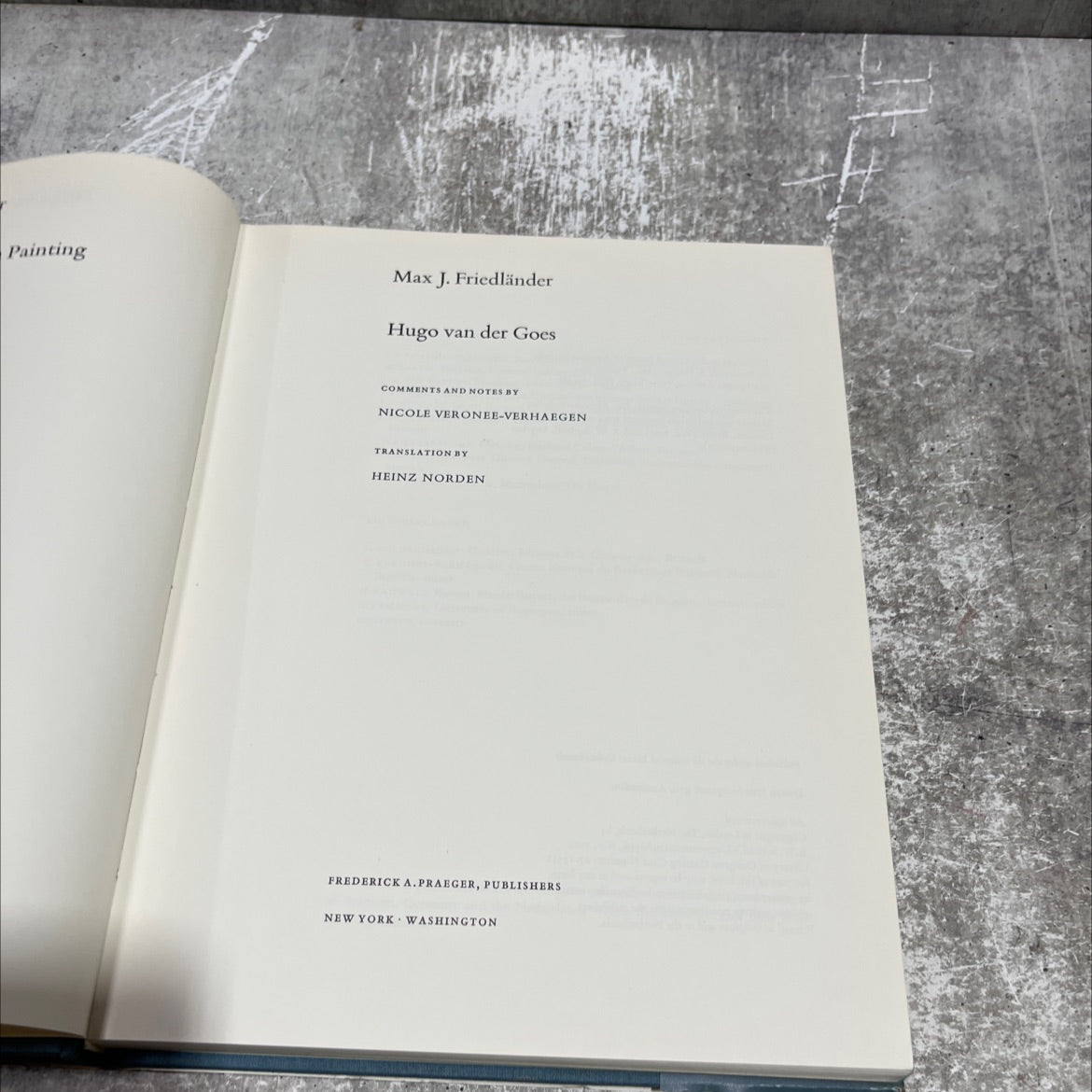 painting max j. friedländer hugo van der goes book, by max j. friedländer, 1969 Hardcover image 2