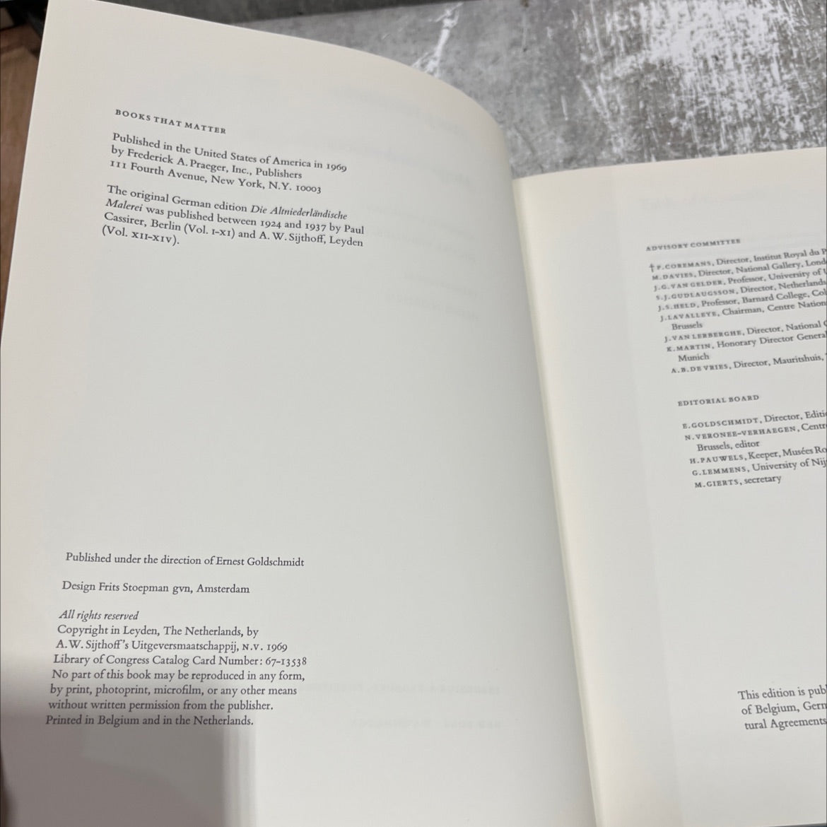painting max j. friedländer hugo van der goes book, by max j. friedländer, 1969 Hardcover image 3