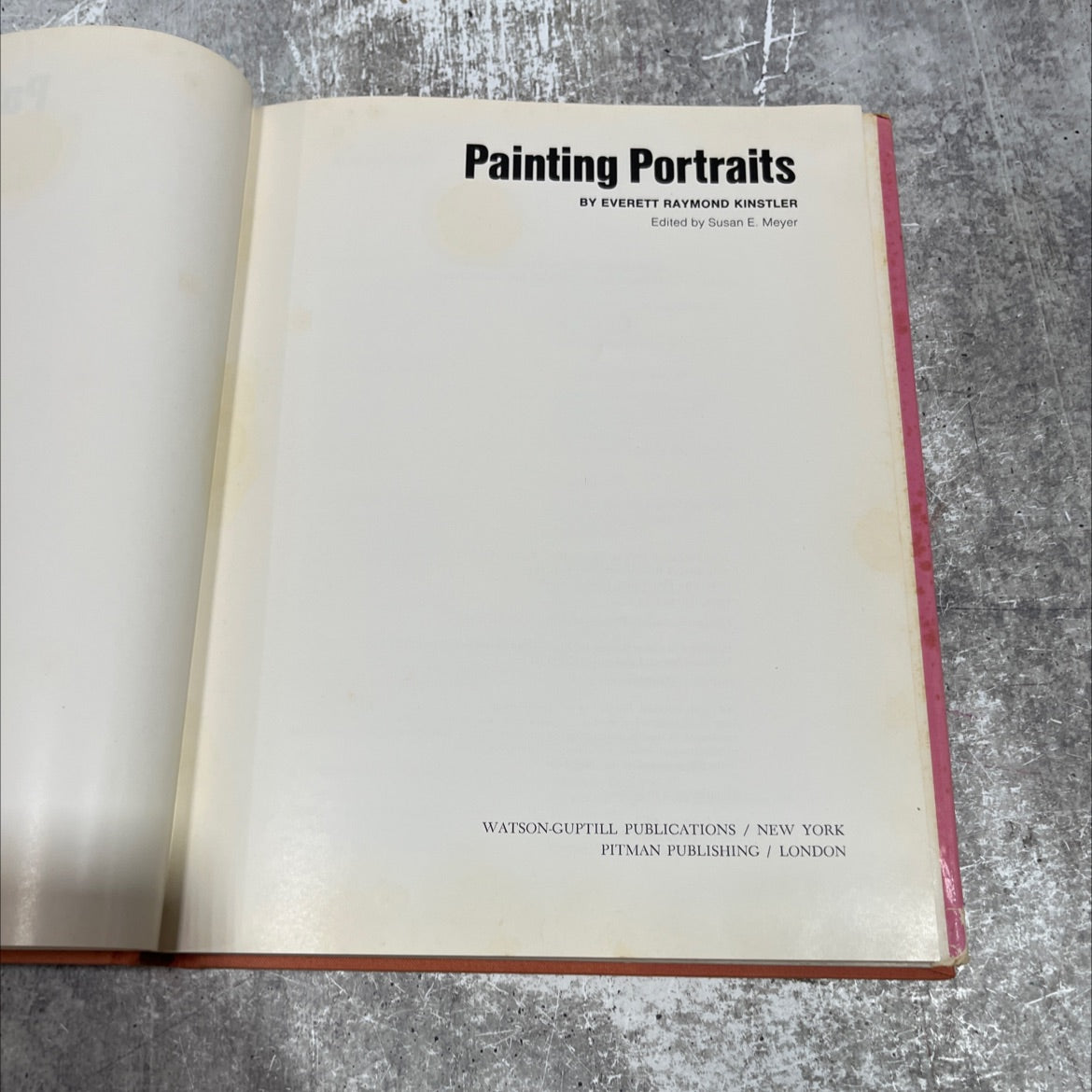painting portraits book, by everett raymond kinstler, 1975 Hardcover image 2