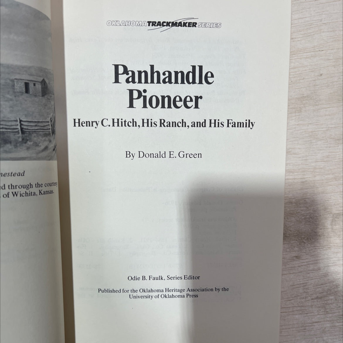 panhandle pioneer: henry c. hitch, his ranch, and his family book, by donald e. green, 1979 Hardcover, Vintage image 2
