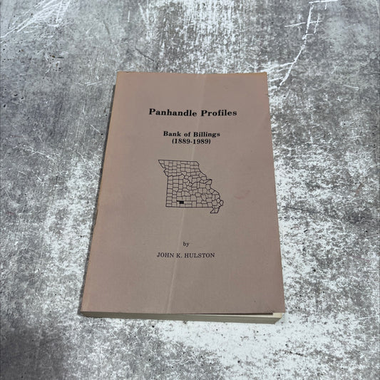 panhandle profiles bank of billings (1889-1989) book, by john k. hulston, 1989 Paperback image 1