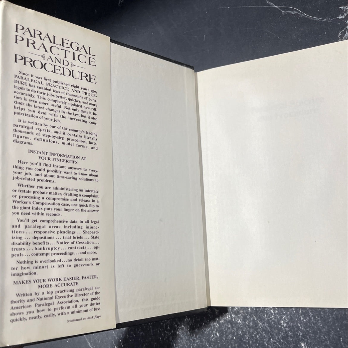 paralegal practice and procedure a practical guide for the legal assistant book, by Deborah E. Larbalestrier, 1986 image 4