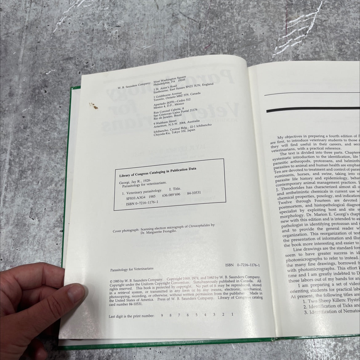 parasitology for veterinarians book, by jay r. georgi, 1985 Hardcover image 3