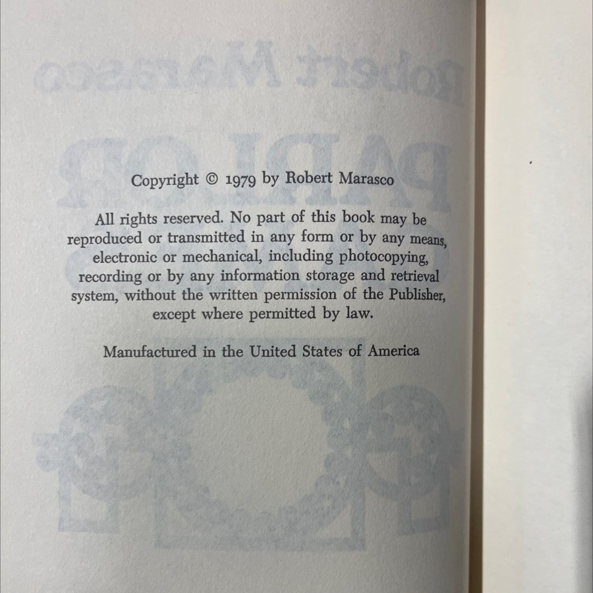parlor games book, by Robert Marasco, 1979 Hardcover image 3