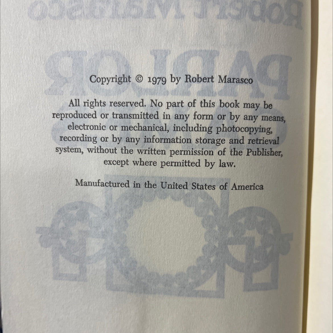 parlor games book, by Robert Marasco, 1979 Hardcover image 3