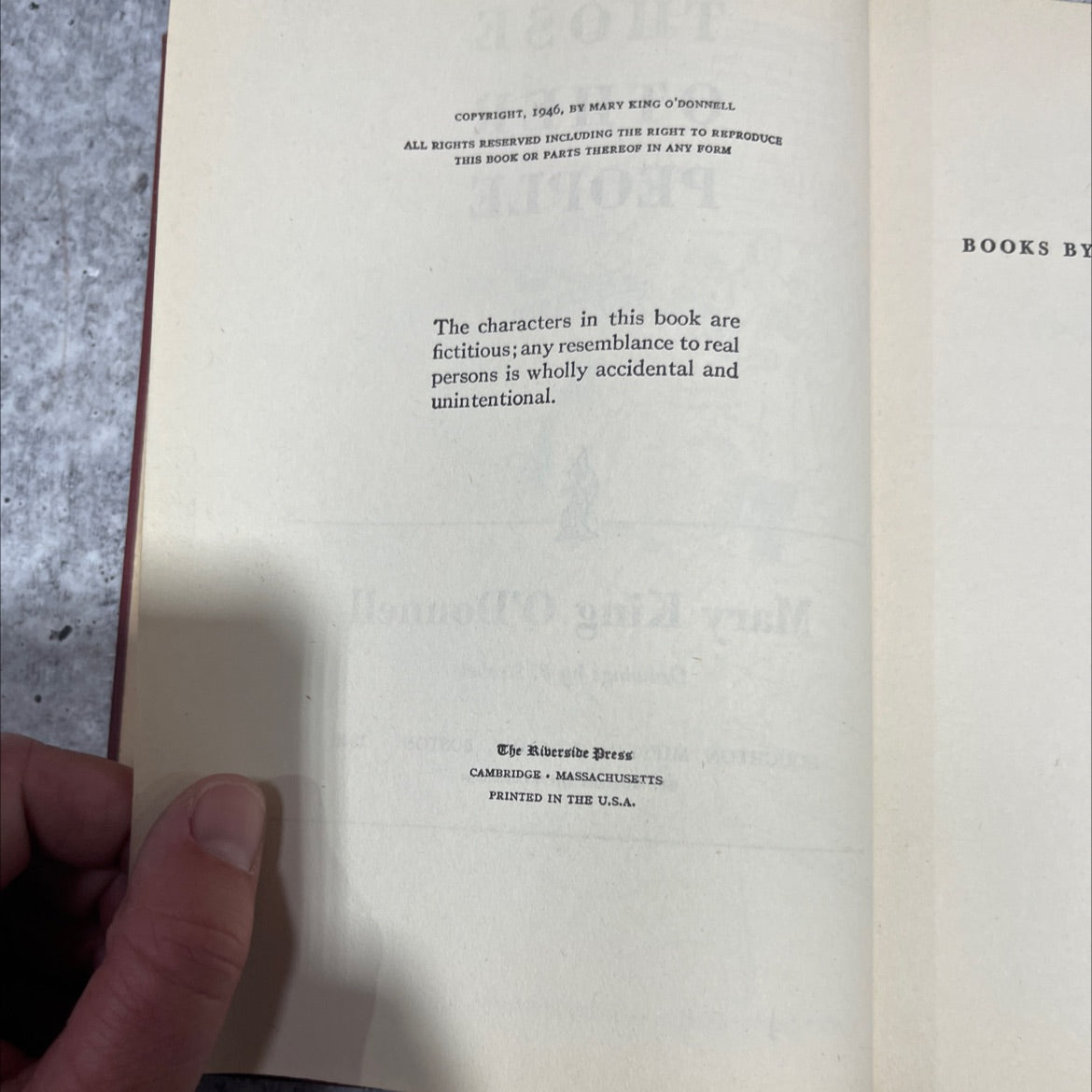 parrots those other people book, by Mary King O'Donnell, 1946 Hardcover image 3