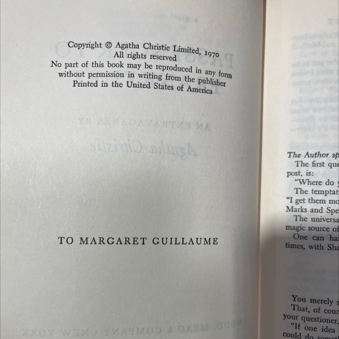 passenger to frankfurt an extravaganza book, by Agatha Christie, 1970 Hardcover image 3