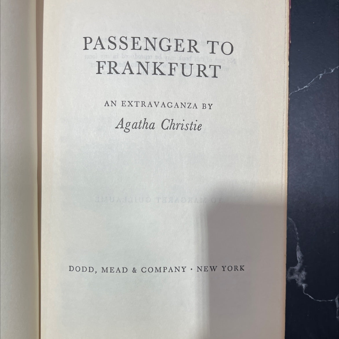 passenger to frankfurt an extravaganza book, by Agatha Christie, 1970 Hardcover image 2