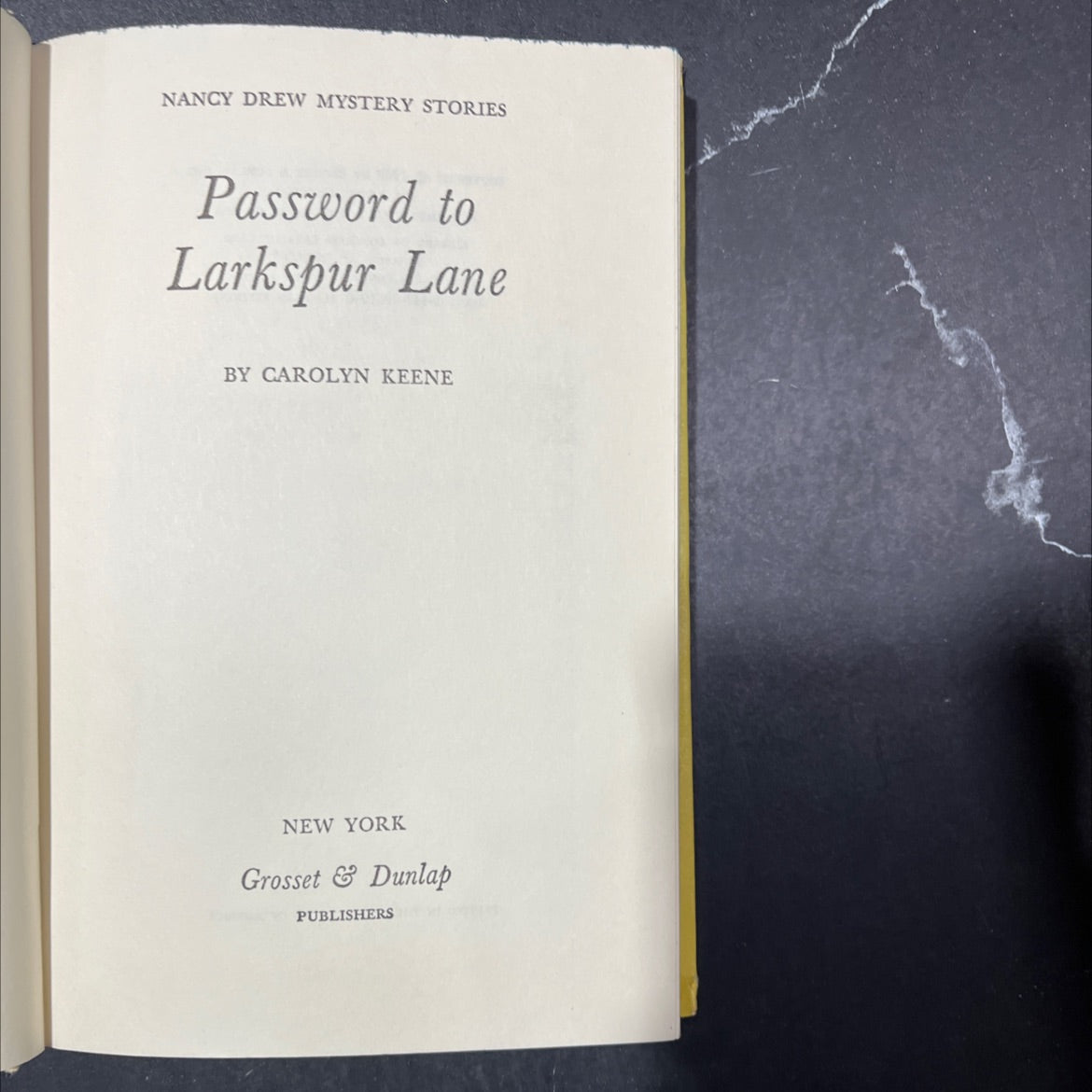 password to larkspur lane book, by carolyn keene, 1966 Hardcover image 2
