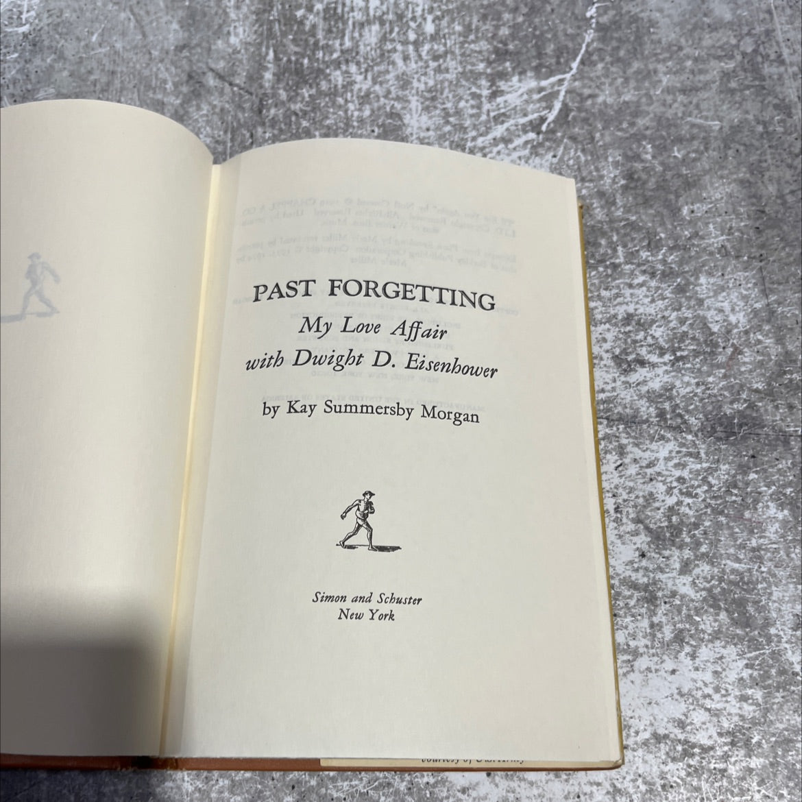 past forgetting my love affair with dwight d. eisenhower book, by kay summersby morgan, 1976 Hardcover image 2