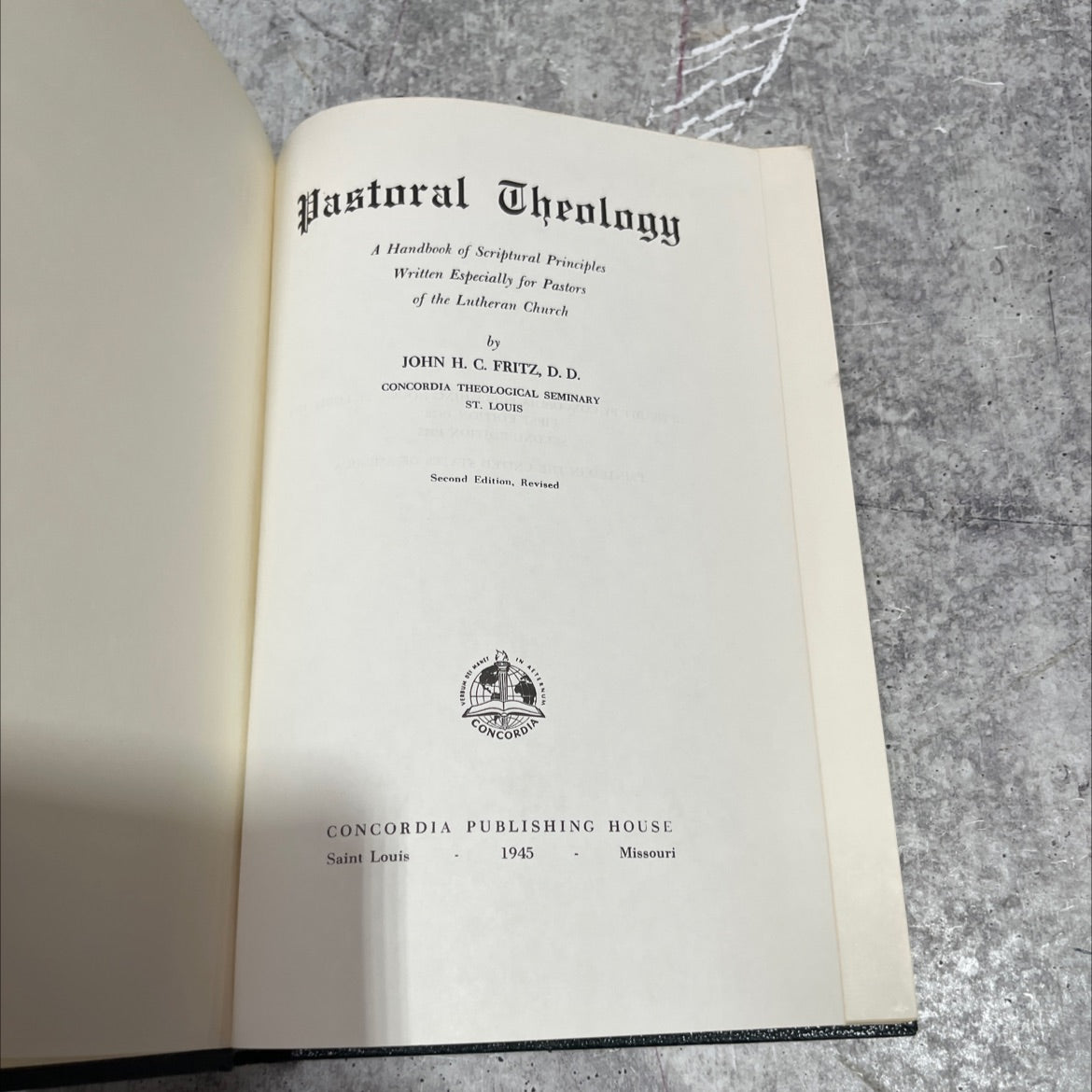 pastoral theology a handbook of scriptural principles written especially for pastors of the lutheran church book, by image 2