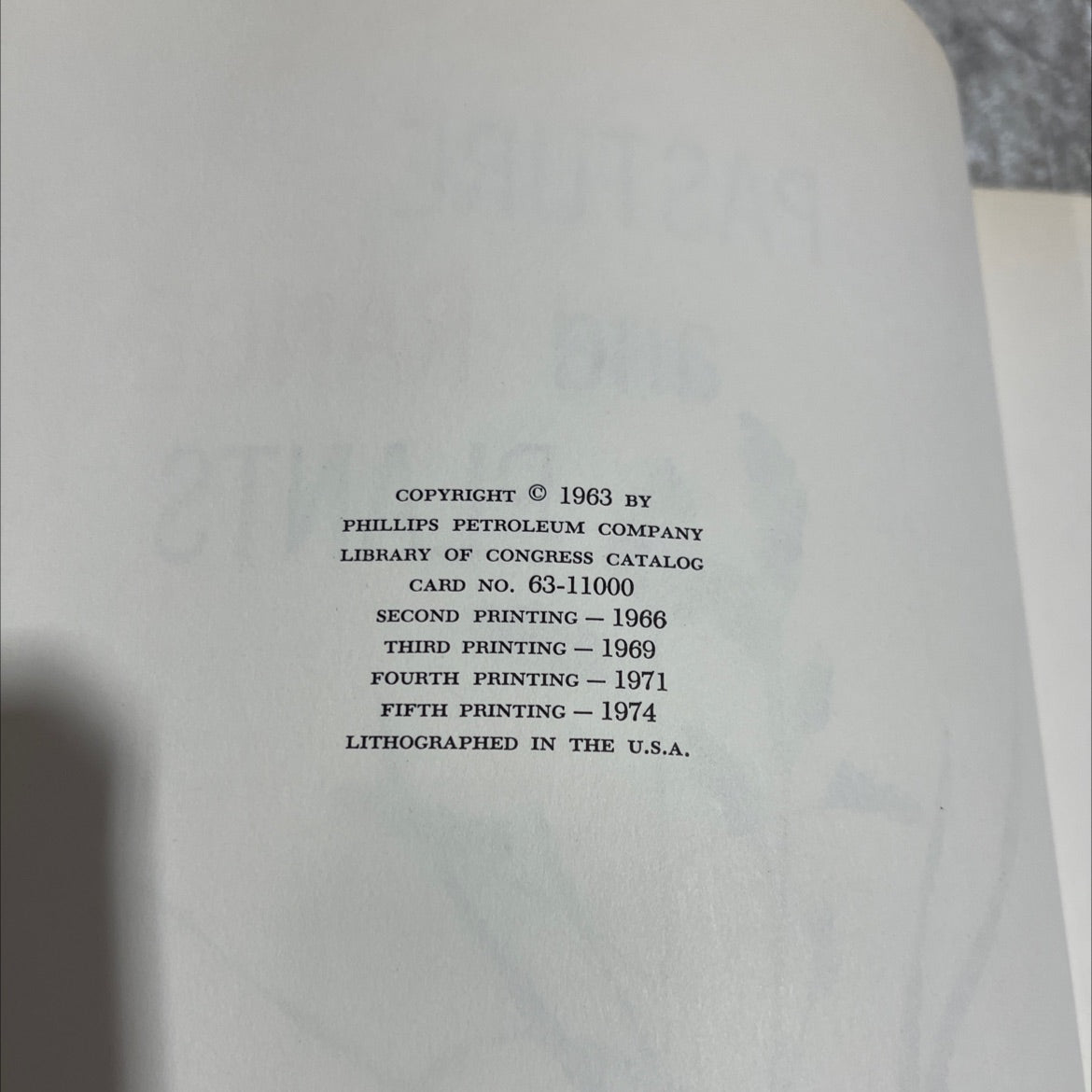 pasture and range plants book, by phillips petroleum company, 1974 Hardcover image 3