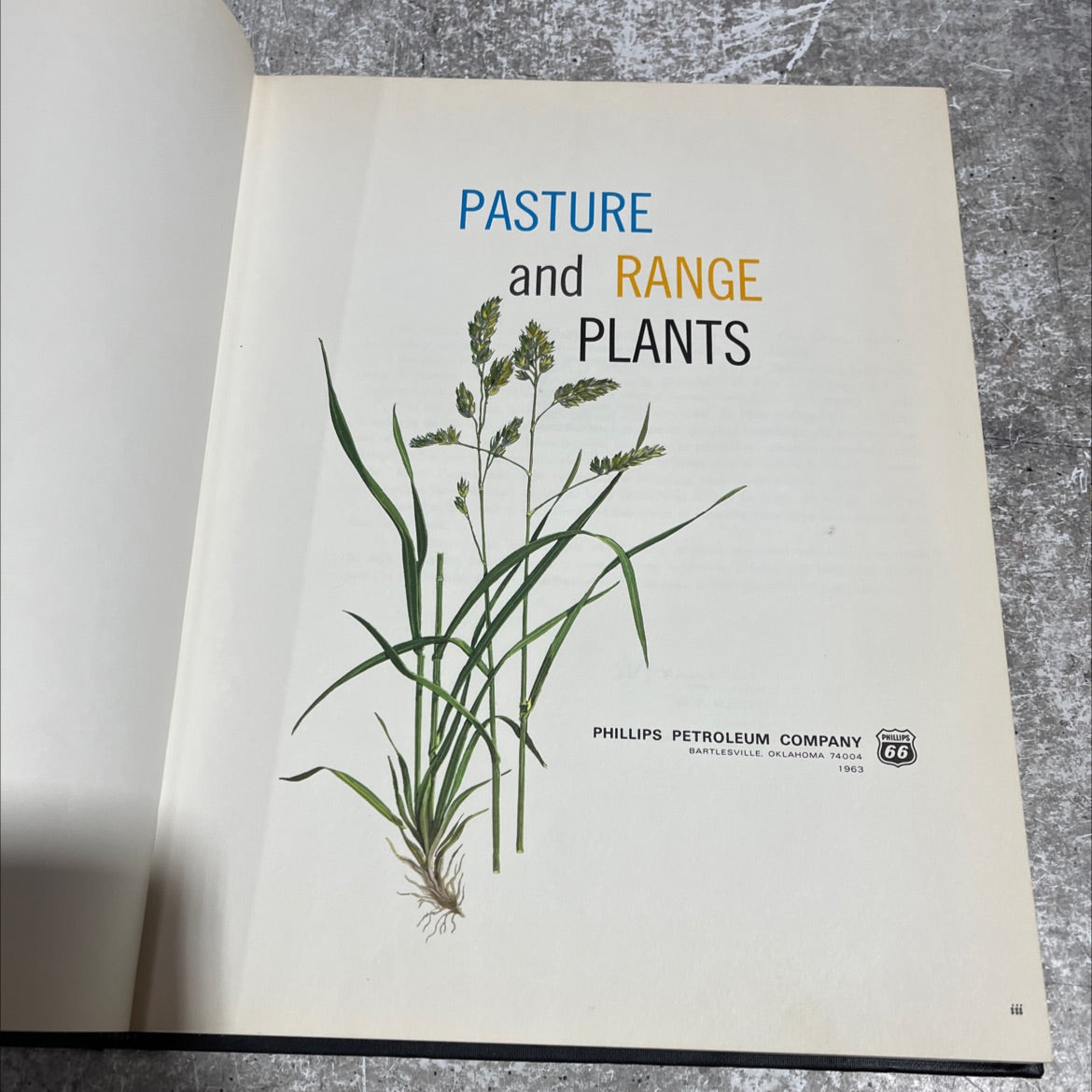 pasture and range plants book, by phillips petroleum company, 1974 Hardcover image 2