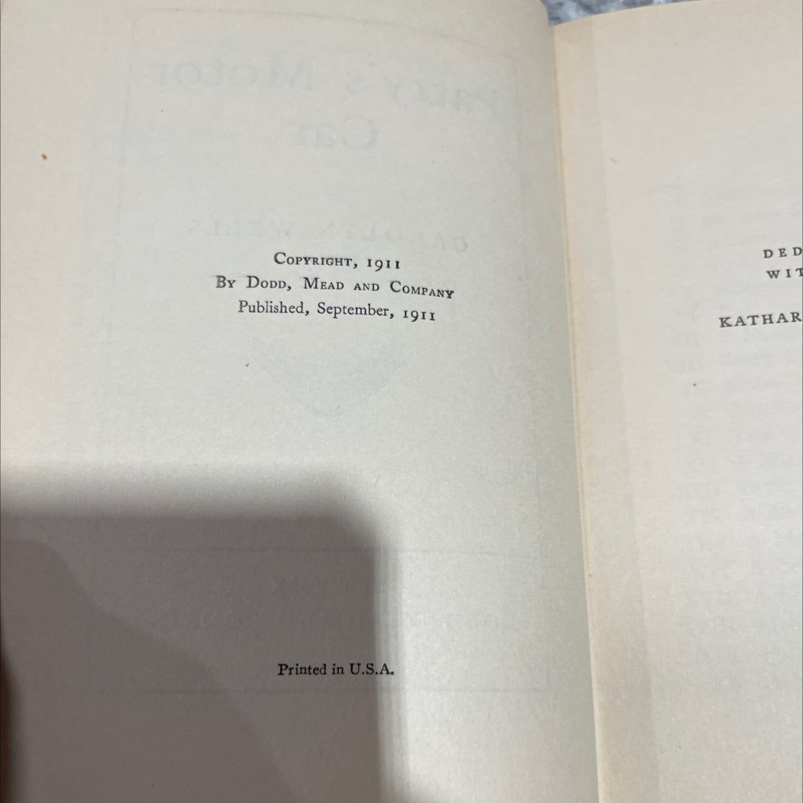 patty's motor car book, by carolyn wells, 1925 Hardcover image 3