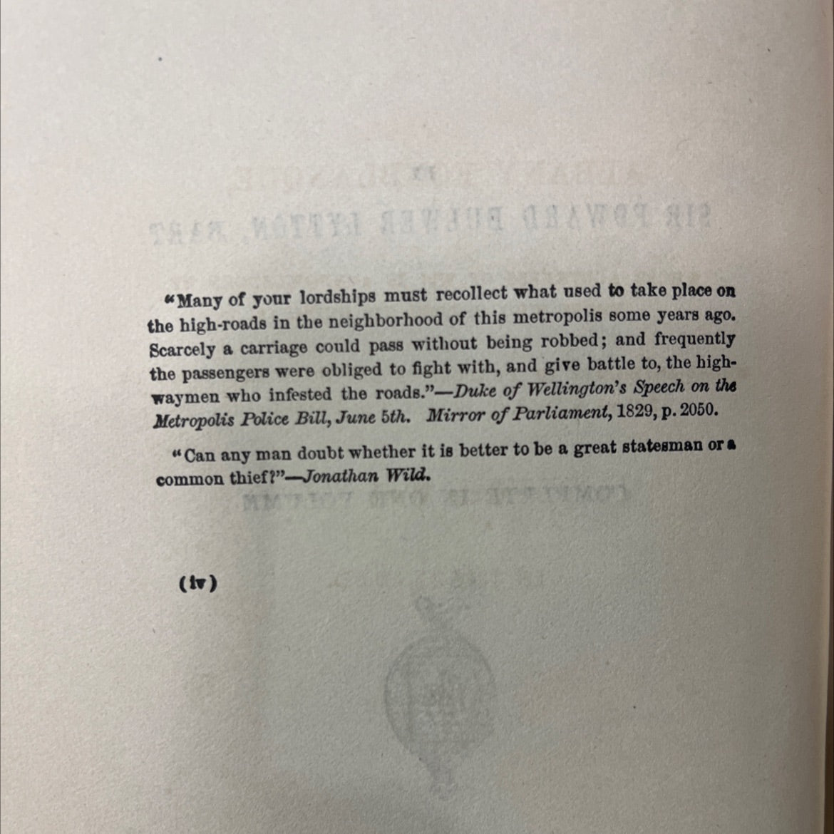 paul clifford book, by sir edward bulwer lytton, bart, 1881 Hardcover image 3