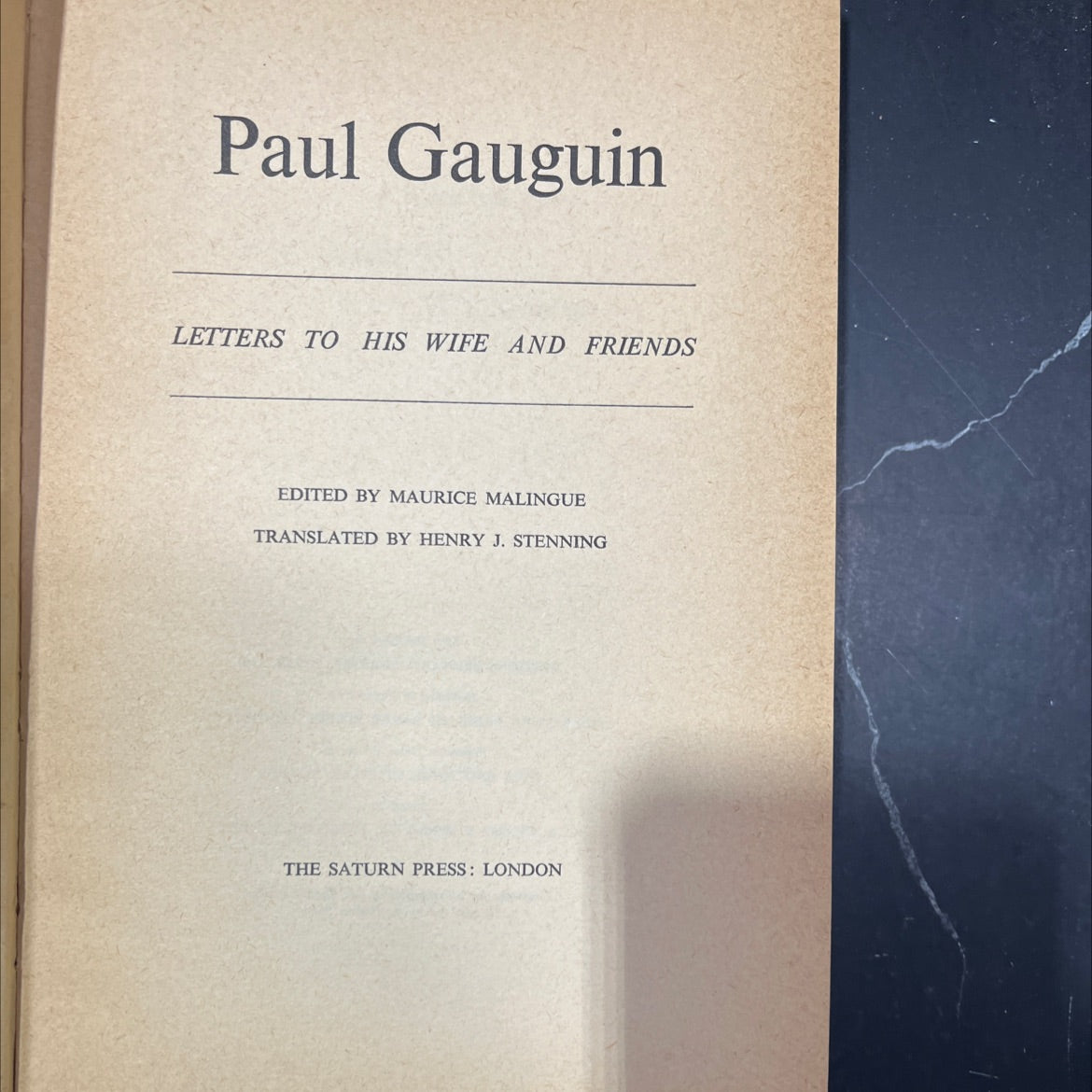 paul gauguin letters to his wife and friends book, by paul gauguin, 1946 Hardcover image 2
