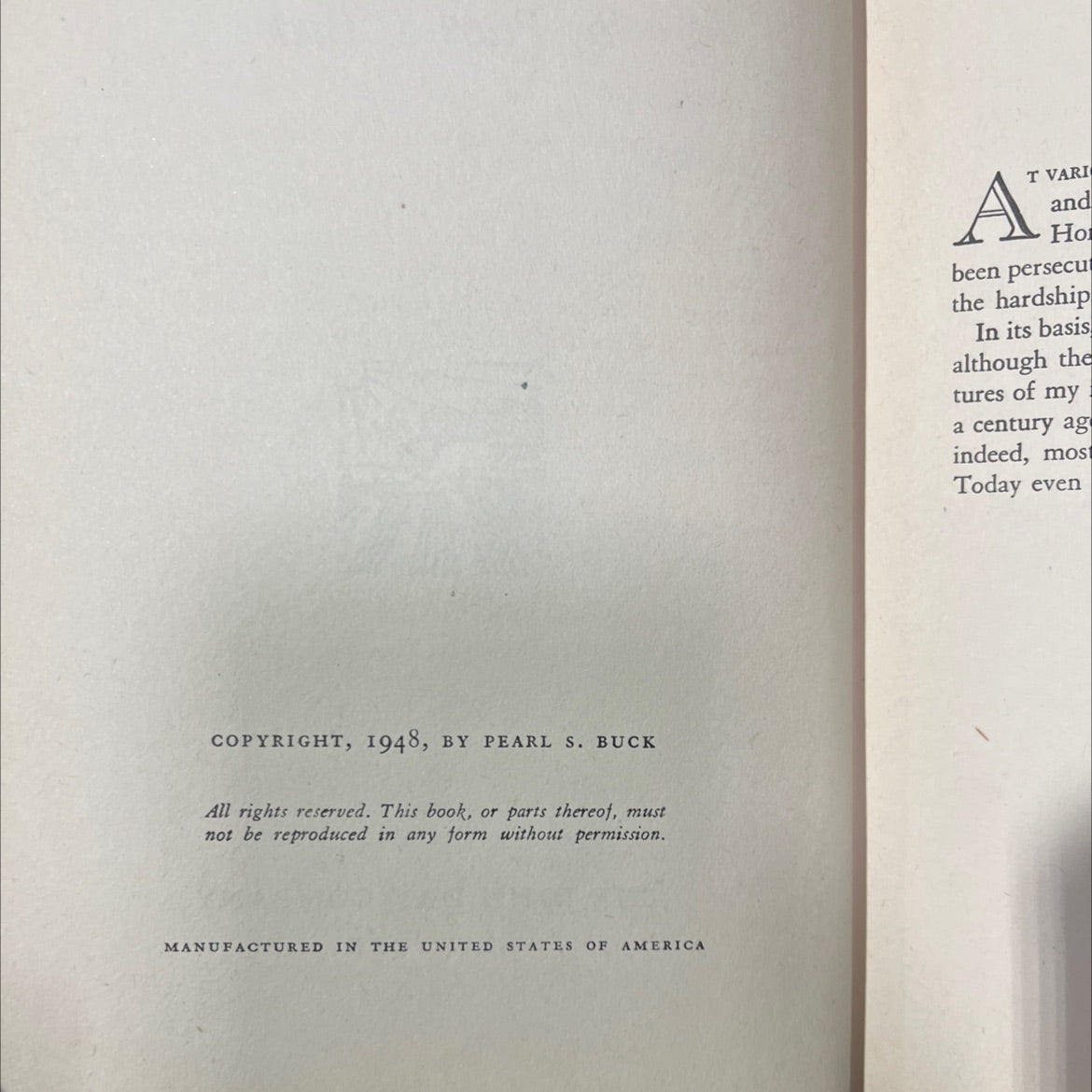 pavilion of women book, by pearl s. buck, 1948 Hardcover image 3