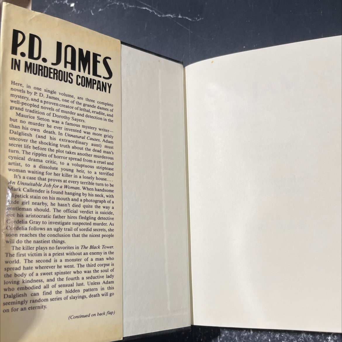 pd james in murderous company complete & unabridged novels by the queen of crime book, by P. D. James, 1988 Hardcover image 4