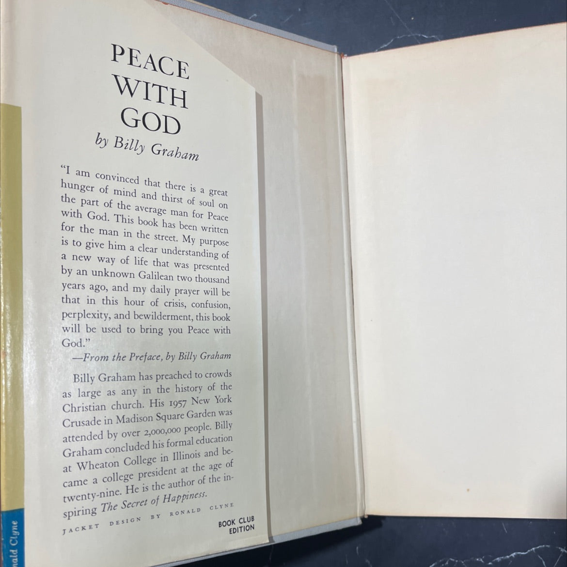 peace with god book, by billy graham, 1953 Hardcover image 4