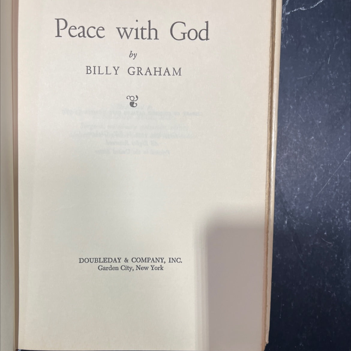 peace with god book, by billy graham, 1953 Hardcover image 2