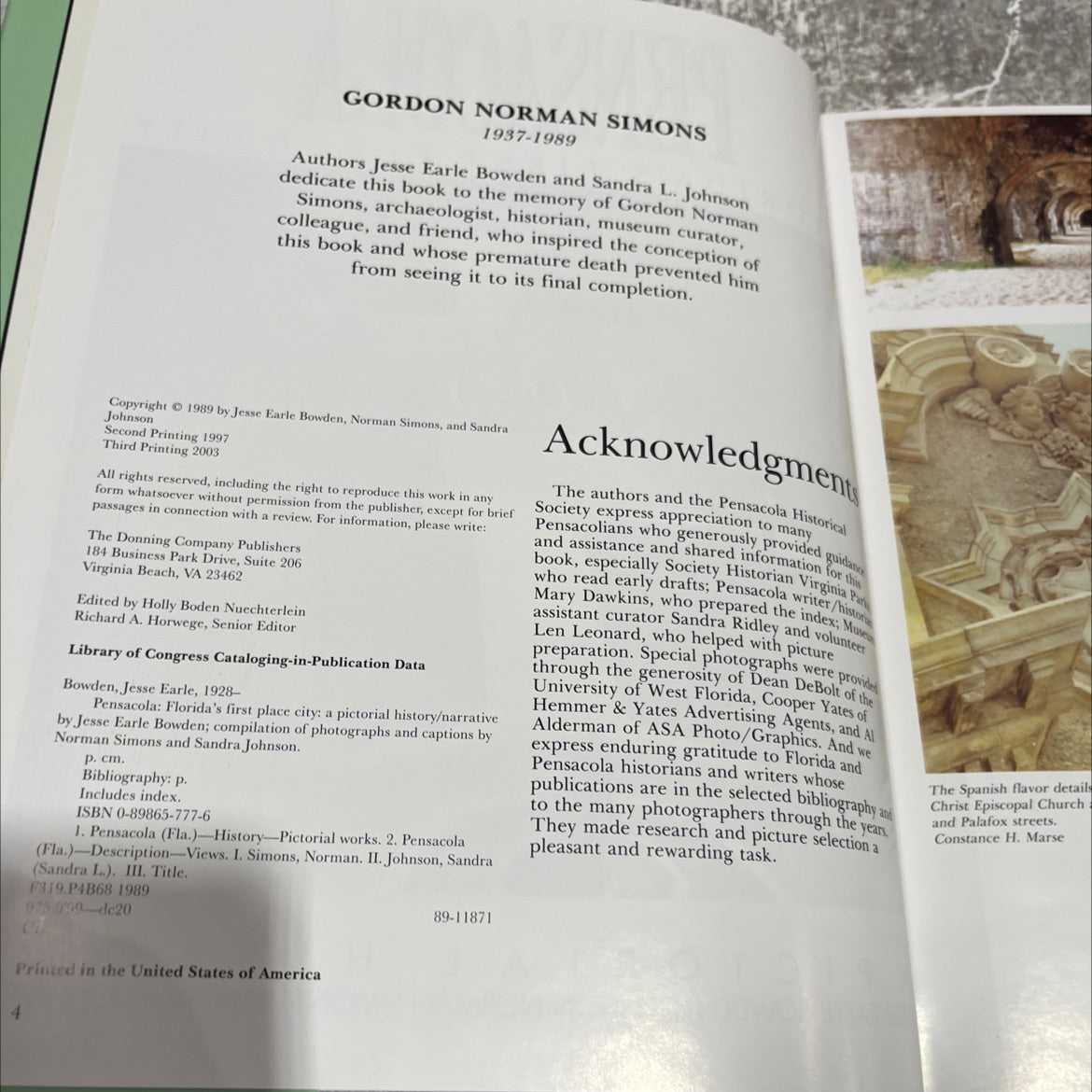 pensacola florida's first place city a pictorial history book, by jesse earle bowden, norman simons, sandra l. johnson, image 3