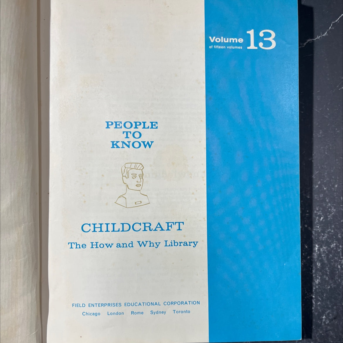 people to know childcraft the how and why library book, by field enterprises educational corporation, 1970 Hardcover image 2