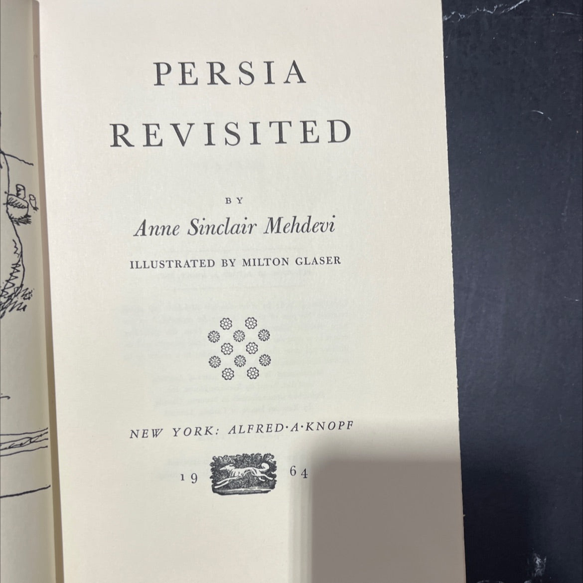 persia revisited book, by Anne Sinclair Mehdevi, 1964 Hardcover image 2