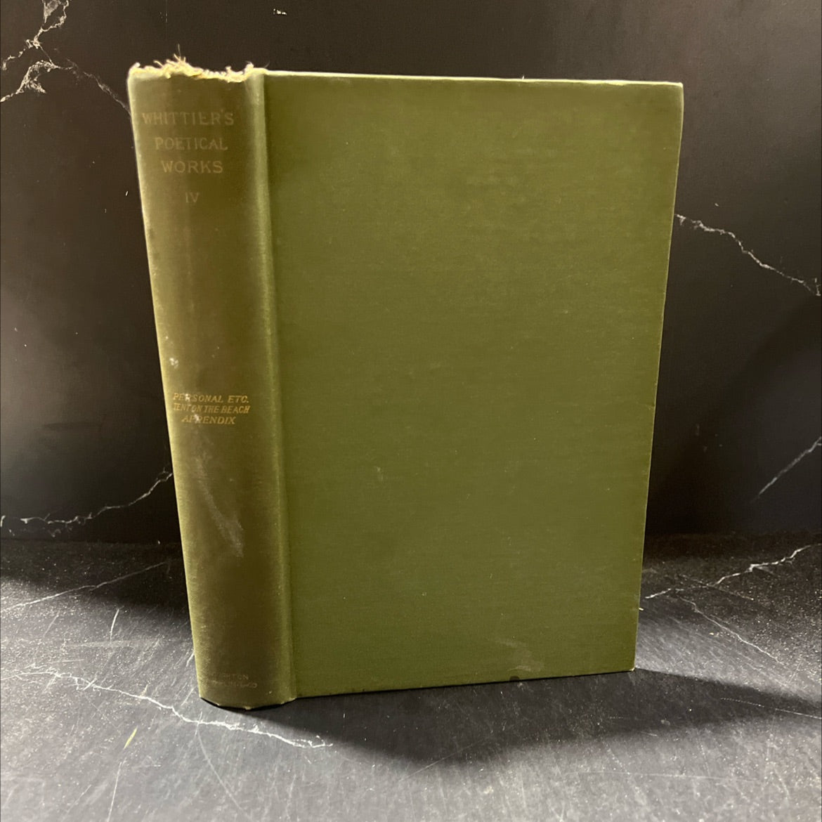 personal poems: occasional poems: the tent on the beach book, by john greenleaf whittier, 1888 Hardcover image 1