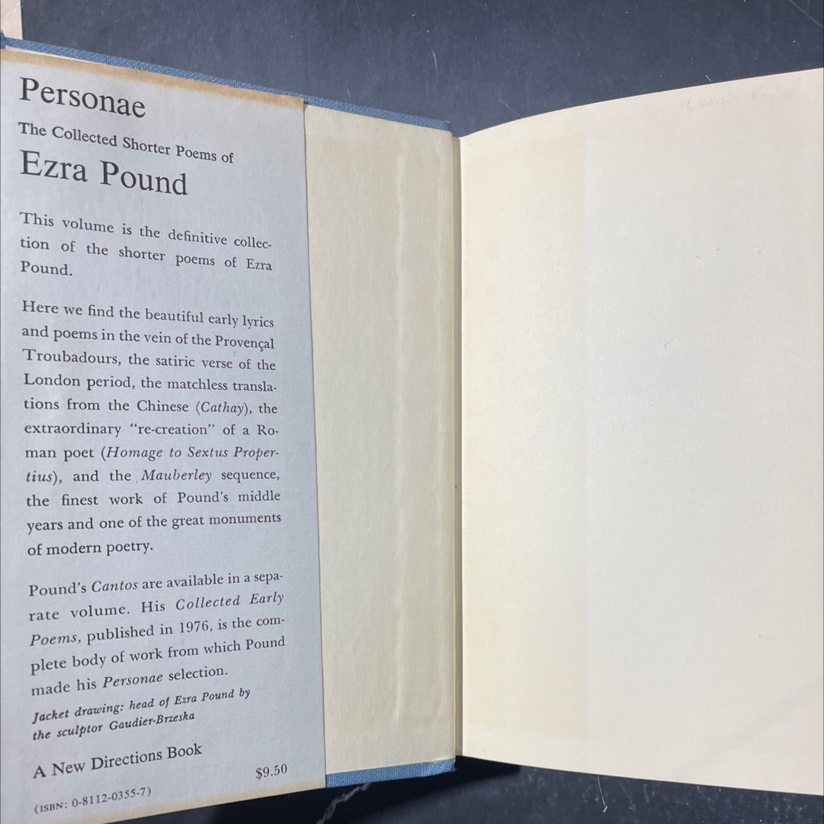 persone the collected shorter poems of ezra pound book, by ezra pound, 1971 Hardcover image 4